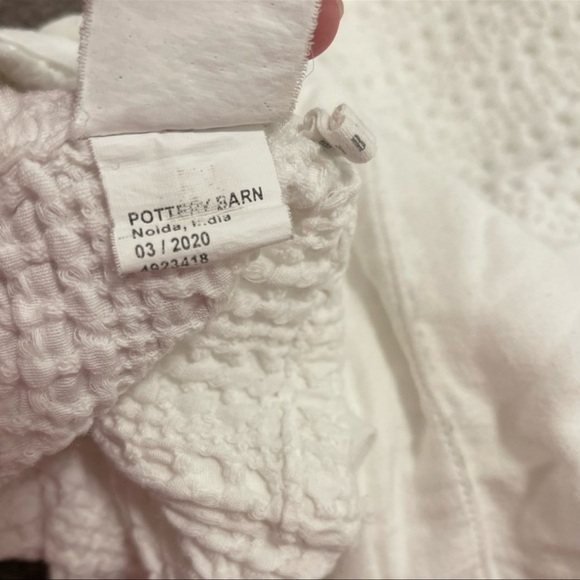 SOLD ON MERCARI - Pottery Barn Honeycomb Cotton Duvet Cover - Picture 6 of 7